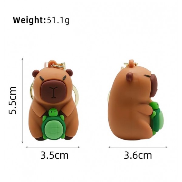 Брелок Капібара capybara на ключі, на сумку фігурка іграшка антистрес підвіска 5,5 см
