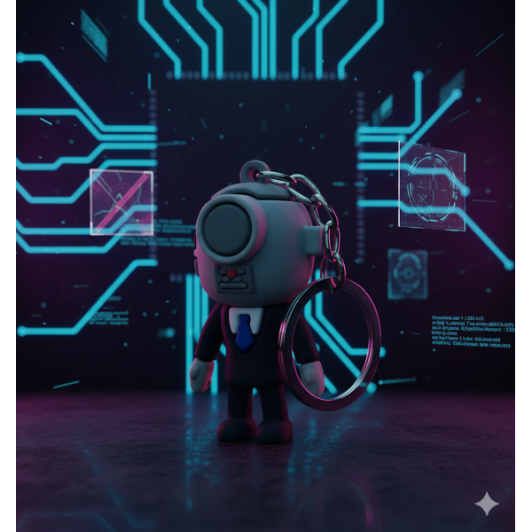 Брелок Скібіді Туалет Skibidi Toilets Титан Камерамен фігурка іграшка для ключів, рюкзака, сумки 5 см