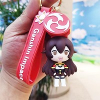 Брелок Геншин импакт Эмбер Amber Genshin Impact аниме фигурка игрушка для ключей, рюкзака, сумки 6,5 см