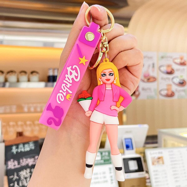 Брелок Барбі Barbie принцеса на рюкзак, ключі фігурка 7см