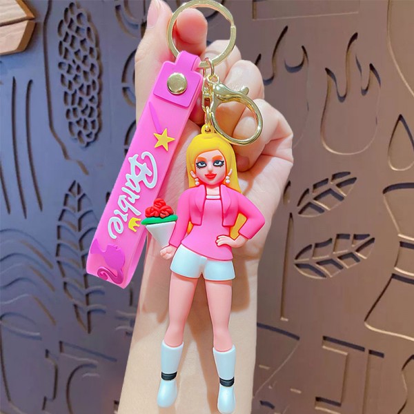 Брелок Барбі Barbie принцеса на рюкзак, ключі фігурка 7см