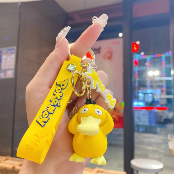 Брелок Покемон Псидак пікачу Pokemon Psyduck Pikachu качка на рюкзак, ключі жовтий 5 см
