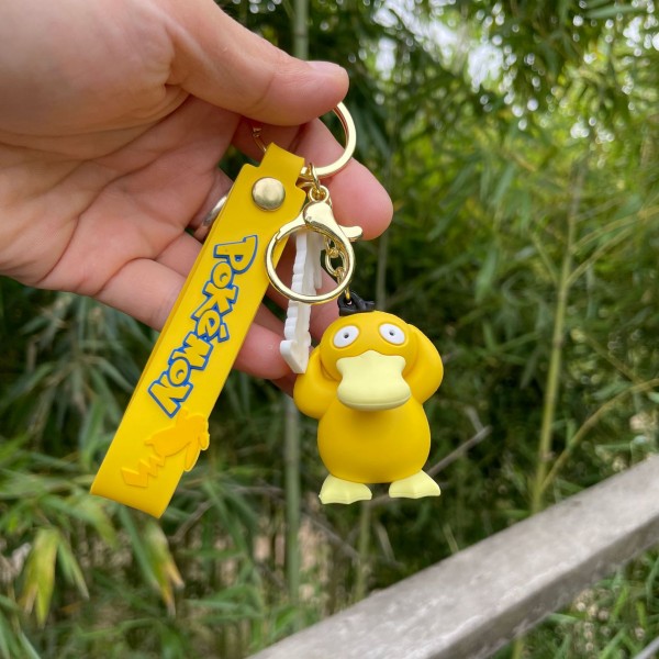 Брелок Покемон Псидак пікачу Pokemon Psyduck Pikachu качка на рюкзак, ключі жовтий 5 см