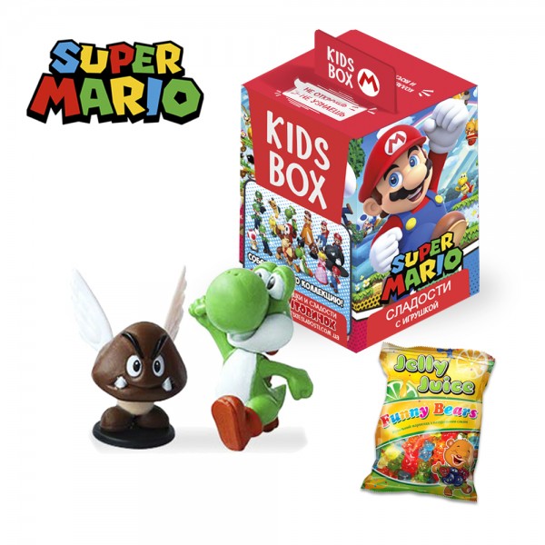 Супер Марио Super Mario Свитбокс Sweet box Кидсбокс коллекционная фигурка с мармеладом