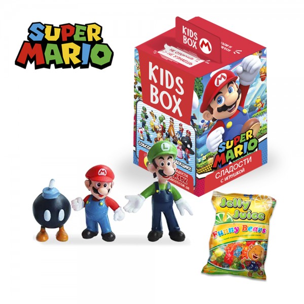 Супер Марио Super Mario Свитбокс Sweet box Кидсбокс коллекционная фигурка с мармеладом