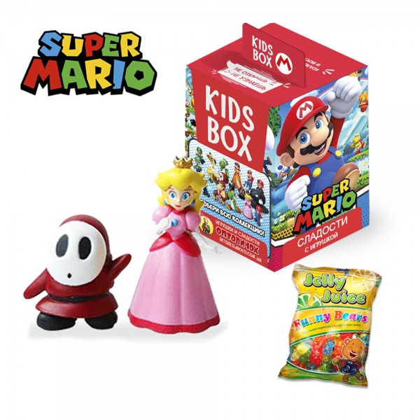 Супер Марио Super Mario Свитбокс Sweet box Кидсбокс коллекционная фигурка с мармеладом