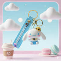 Брелок Привіт Кітті Сінаморол Санріо Hello kitty Cinnamoroll фігурка іграшка для ключів, рюкзака, сумки 5 см
