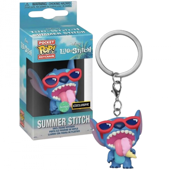 Брелок Стіч Pop Ліло та Стіч Lilo and Stitch Summer Stitch фігурка 4 см