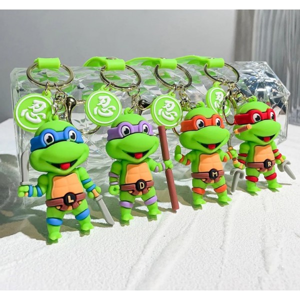 Брелок Черепашки ніндзя Леонардо Ninja Turtles Leonardo дитячий брелок на рюкзак, ключі 6,5 см