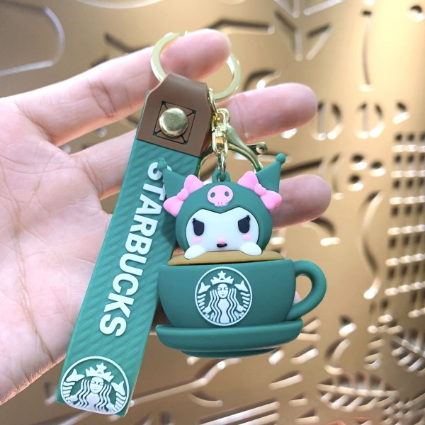 Брелок Куромі Kuromi Starbucks Старбакс фігурка іграшка для ключів, рюкзака, сумки 5.5 см