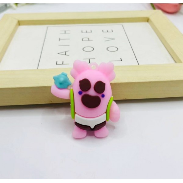 Брелок Бравл Старс Brawl Stars Спайк Сакура Sakura Spike фігурка іграшка для ключів, рюкзака, сумки 5,5 см