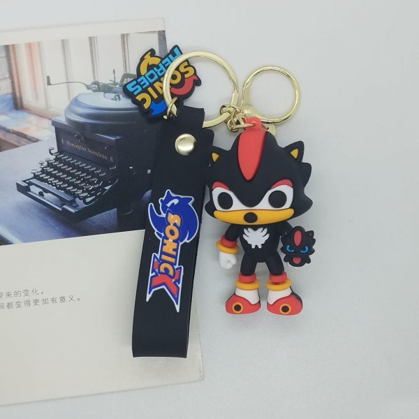 Брелок Супер Сонік Шедоу Shadow Sonic іграшка на рюкзак, ключі 6 см