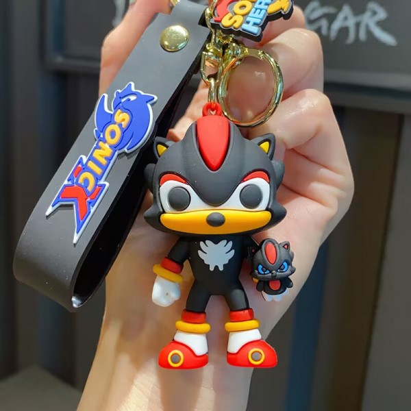 Брелок Супер Сонік Шедоу Shadow Sonic іграшка на рюкзак, ключі 6 см