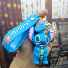 Ліло та Стіч Lilo &amp; Stitch мультяшний брелок Дісней силіконовий брелок тримач для ключів, підвіска для сумки 7см №2