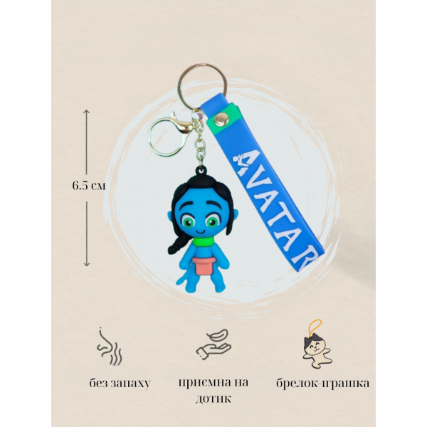 Брелок Аватар Avatar Шлях води The Way of Water Neytiri Нейтірі на рюкзак, ключі 6 см