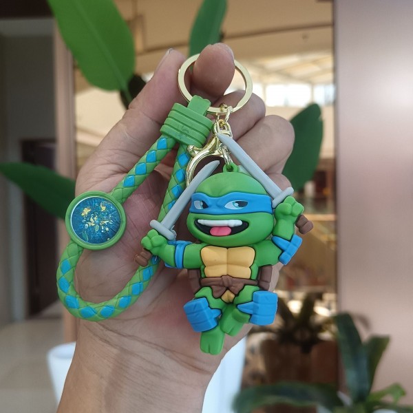 Брелок Черепашки ніндзя Леонардо Ninja Turtles Leonardo фігурка іграшка для ключів, рюкзака, сумки 7,5 см