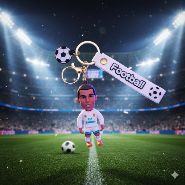 Брелок Роналду португальський футболіст Ronaldo футбольна зірка іграшка на рюкзак, ключі 7 см