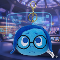 Брелок Думками навиворіт плюшевий Inside Out Сум інсайд фігурка іграшка для ключів, рюкзака, сумки 8 см