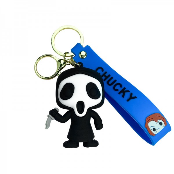 Брелок Крик Примарна Особа Scream Ghost Face фігурка іграшка для ключів, рюкзака, сумки 6,1 см