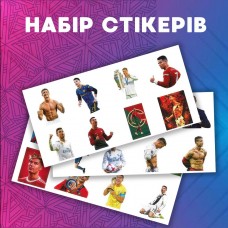 Стикеры Криштиану Роналду Ronaldo футболист стикерпак наклейки набор наклейок 48 шт