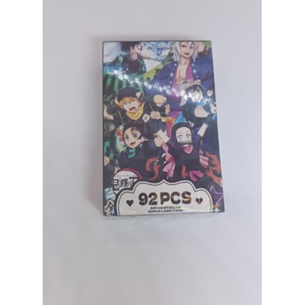 Набор карточек Клинок, рассекающий демонов фотокартки карты наклейки Demon slayer Kimetsu no Yaiba набор 92 шт