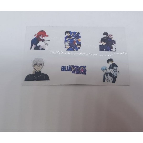Blue Lock стікери, Синя в'язниця, Блю Лок, аніме, 45 шт 3D, стікерпак, наліпки, аксесуари, набір