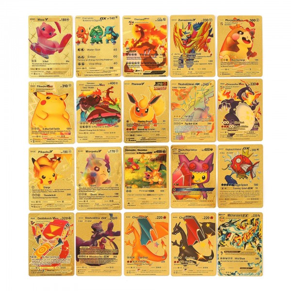 Картки Покемон фотокартки двосторонні картки наклейки Pokemon набір карток 55 шт