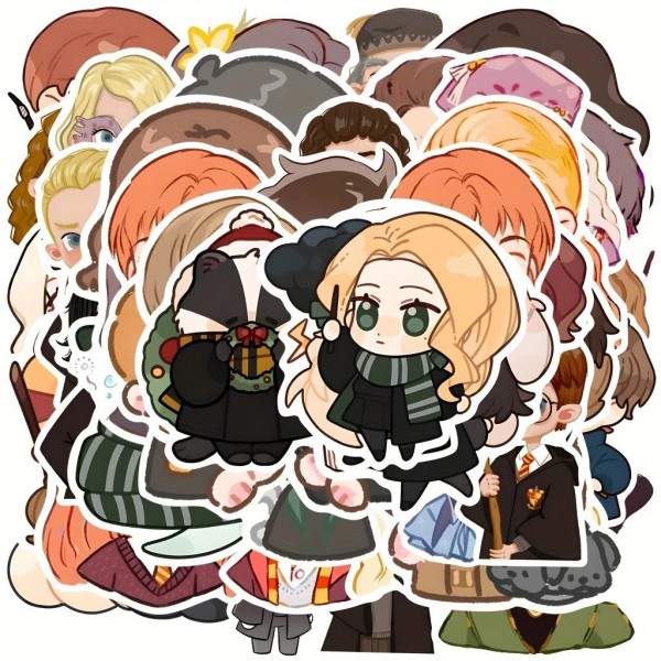 Стікери Гаррі Поттер Harry Potter стікерпак наклейки набір наклейок 48 шт