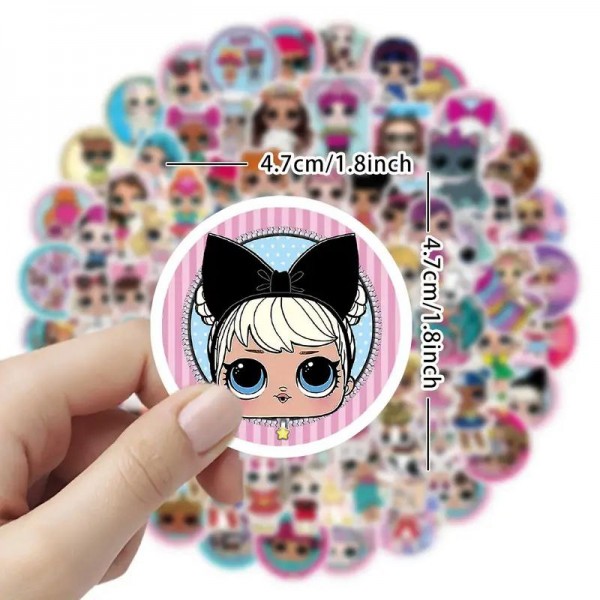 Стікери Лол Сюрпрайз лялька LOL стікерпак наклейки набір набір наклейок 50 шт