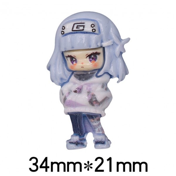 Стикеры Наруто 3D Наруто Naruto Саске Какаши Хината Сакура аксессуары изделия из смолы 3,5 см 6 шт