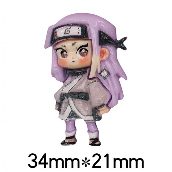 Стикеры Наруто 3D Наруто Naruto Саске Какаши Хината Сакура аксессуары изделия из смолы 3,5 см 6 шт