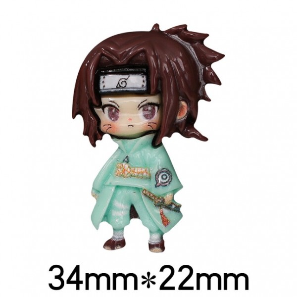 Стикеры Наруто 3D Наруто Naruto Саске Какаши Хината Сакура аксессуары изделия из смолы 3,5 см 6 шт