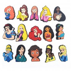 Диснеевские принцессы наклейки Disney Princess стикеры Джибитсы 3D 15 шт аксессуары