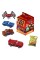 Тачки Cars Kids Box іграшки з жувальним мармеладом в коробочці солодощі та іграшки Гвідо, Луїджі, Матер, Філмор