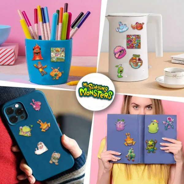 Стикеры Поющие монстры My Singing Monsters стикерпак наклейки набор наклейок 48 шт