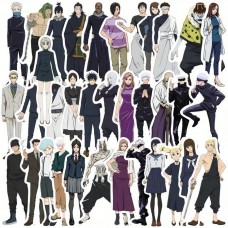 Стикеры Магическая битва 80 шт: Jujutsu Kaisen, стикерпак, наклейки манга, дзюдзюцу кайсэн