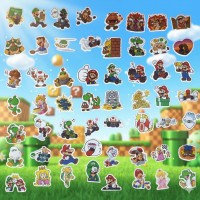 Стикеры Супер Марио Super Mario стикерпак наклейки набор наклейок 50 шт