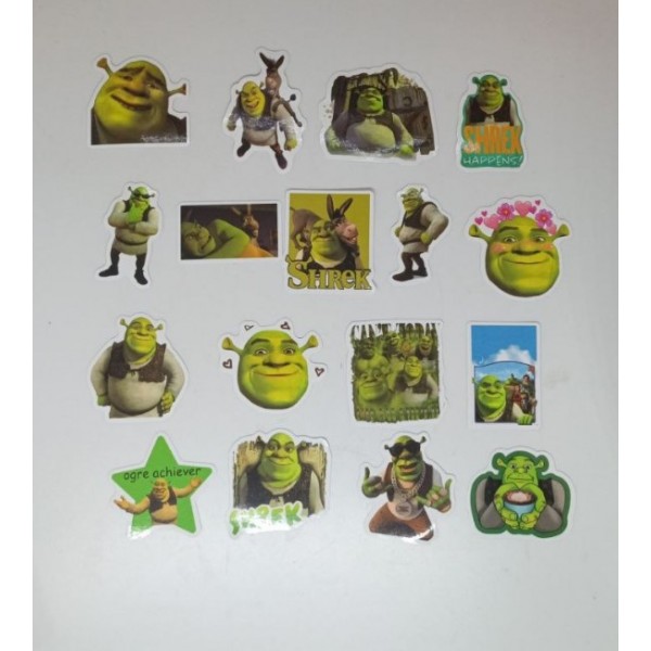 Стікери Шрек Shrek стікерпак наклейки набір наклейок 62 шт