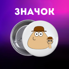 Значок Спрункі Sprunki на шпильці на рюкзак 44 мм 1 шт