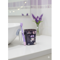 Зубная щетка со стаканом набор по уходу за полостью рта Куроми чашка Kuromi Куруми для детей