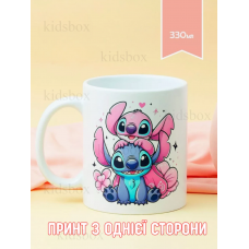 Кружка Ліло і Стіч з принтом керамічна чашка Lilo and Stitch 330 мл