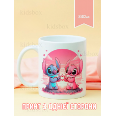 Кружка Ліло і Стіч з принтом керамічна чашка Lilo and Stitch 330 мл