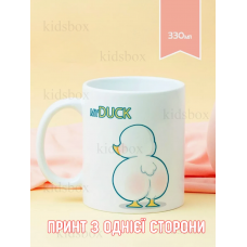 Кружка Гусь з принтом керамічна чашка Duck 330 мл