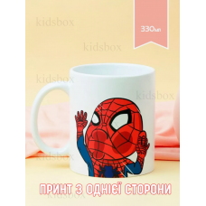 Кружка Людина Павук з принтом керамічна чашка Марвел Spider Man 330 мл