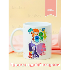 Кружка Думками навиворіт Головоломка з принтом керамічна чашка Inside Out 330 мл