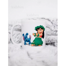 Кружка Ліло і Стіч з принтом керамічна чашка Lilo and Stitch 330 мл