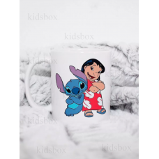 Кружка Ліло і Стіч з принтом керамічна чашка Lilo and Stitch 330 мл