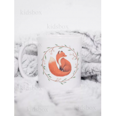 Кружка Лис з принтом керамічна чашка 330 мл