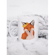 Кружка Лис з принтом керамічна чашка 330 мл