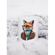 Кружка Лис з принтом керамічна чашка 330 мл